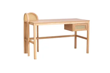 Kirjoituspöytä Makwana 130 cm - Natural - Huonekalut - Pöytä & ruokailuryhmä - Työpöytä - Kirjoituspöytä