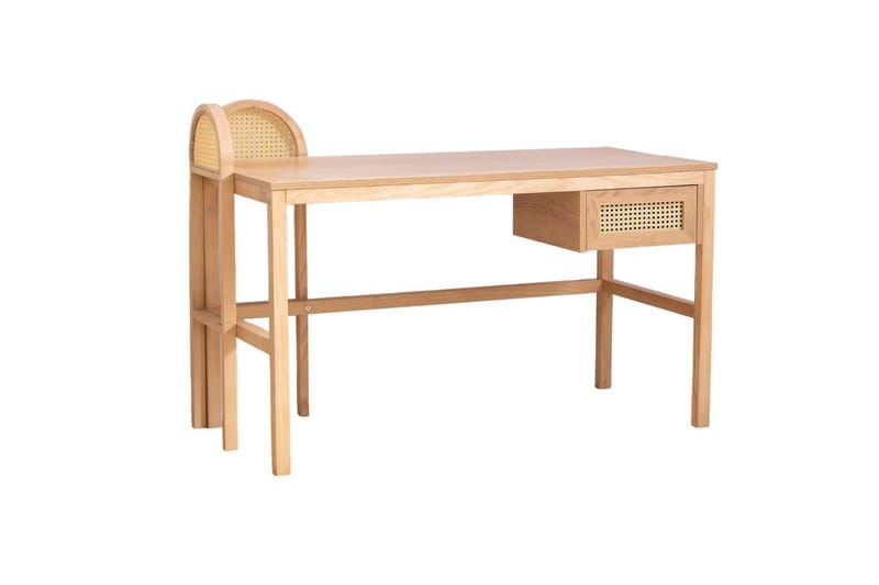 Kirjoituspöytä Makwana 130 cm - Natural - Huonekalut - Pöytä & ruokailuryhmä - Työpöytä - Kirjoituspöytä