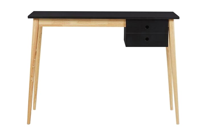 Kirjoituspöytä Margraten 106 cm Säilytyksellä 2 laatikkoa - Musta/Vaaleanruskea - Kirjoituspöytä - Tietokonepöytä