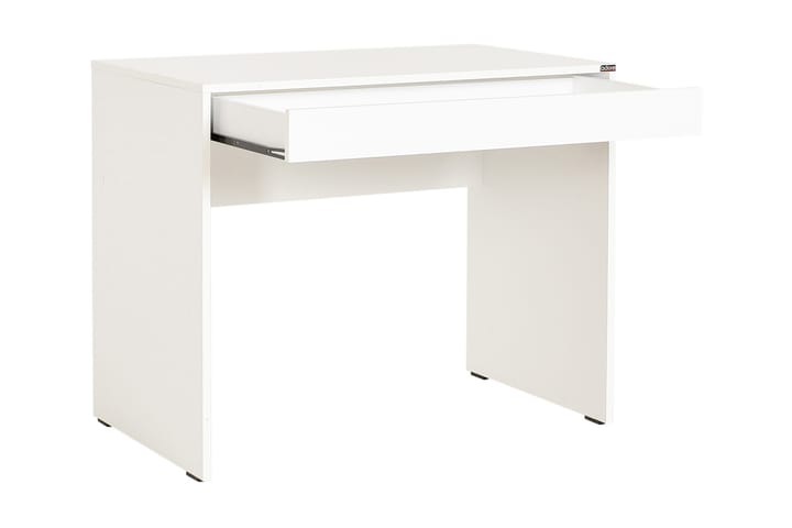 Kirjoituspöytä Mazirbe 90 cm Säilytyksellä Laatikko - Valkoinen - Tietokonepöytä
 - Kirjoituspöytä