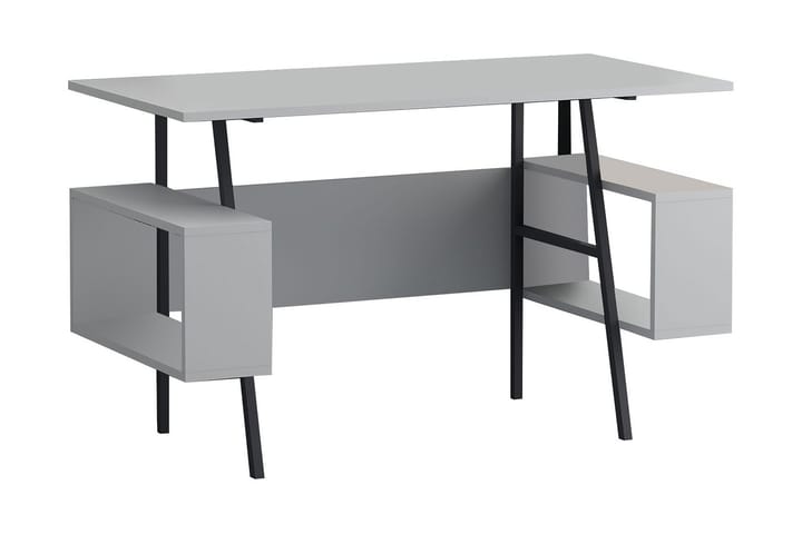 Kirjoituspöytä Memondo 120x73,8x120 cm Säilytyksellä - Valkoinen - Tietokonepöytä
 - Kirjoituspöytä