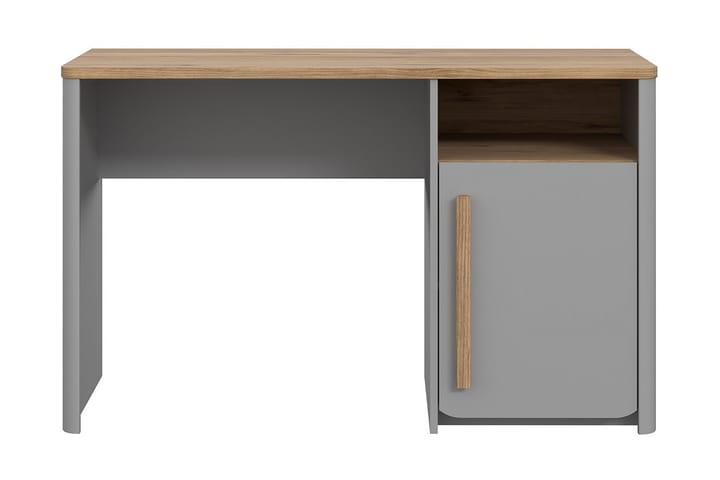 Kirjoituspöytä Meris 120 cm - Harmaa/Ruskea - Tietokonepöytä
 - Sähköpöytä & säädettävä työpöytä - Kirjoituspöytä - Kokoontaitettavat pöydät - Marmoripöydät