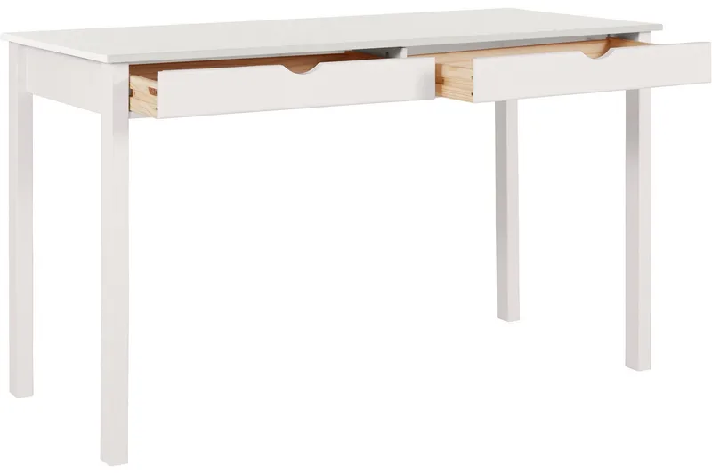 Kirjoituspöytä Mithiki 140 cm - Valkoinen - Huonekalut - Pöytä & ruokailuryhmä - Työpöytä - Kirjoituspöytä