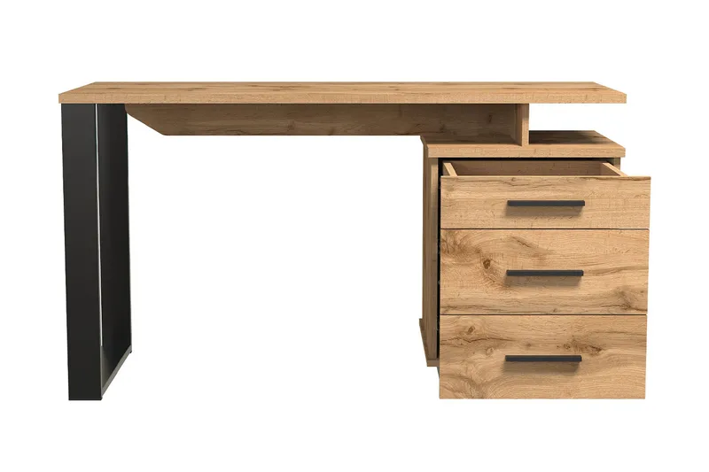 Kirjoituspöytä - Musta/Tammi - Huonekalut - Pöytä & ruokailuryhmä - Työpöytä - Kirjoituspöytä