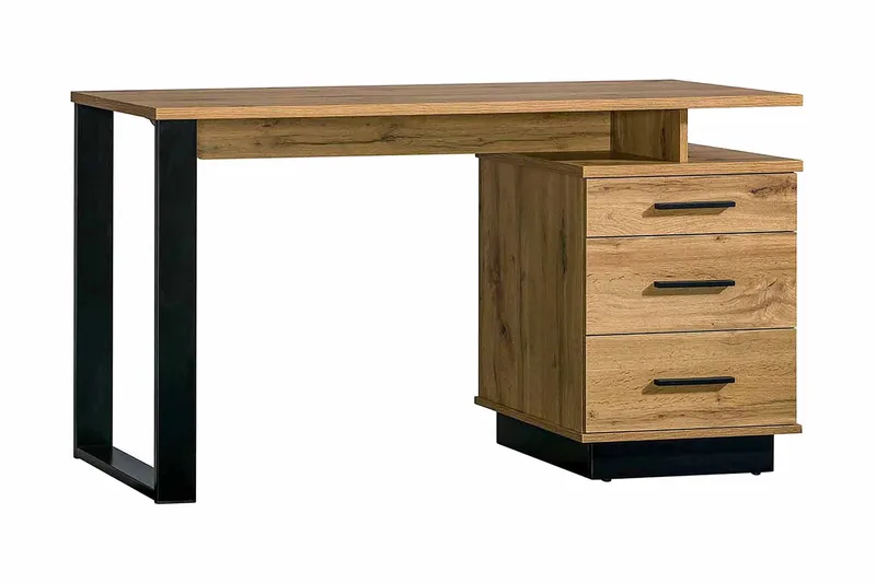 Kirjoituspöytä, Musta/Tammi