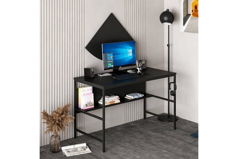 Kirjoituspöytä Nafe 120 cm - Musta - Huonekalut - Pöytä & ruokailuryhmä - Työpöytä - Kirjoituspöytä