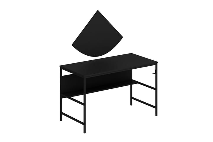 Kirjoituspöytä Nafe 120 cm - Musta - Tietokonepöytä
 - Kirjoituspöytä
