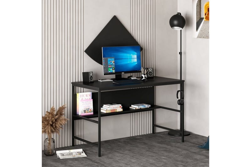 Kirjoituspöytä Nafe 120 cm - Musta - Huonekalut - Pöytä & ruokailuryhmä - Työpöytä - Kirjoituspöytä