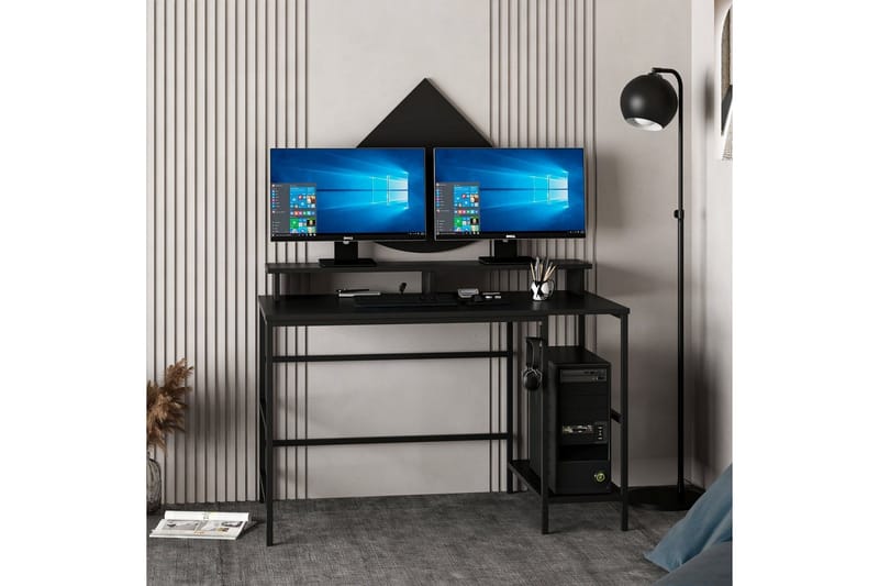 Kirjoituspöytä Nafe 120 cm - Musta - Huonekalut - Pöytä & ruokailuryhmä - Työpöytä - Kirjoituspöytä