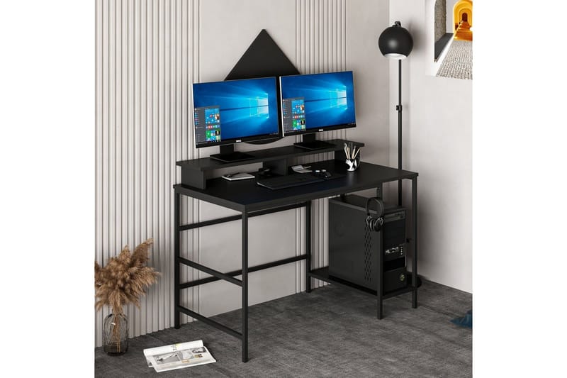 Kirjoituspöytä Nafe 120 cm - Musta - Huonekalut - Pöytä & ruokailuryhmä - Työpöytä - Kirjoituspöytä