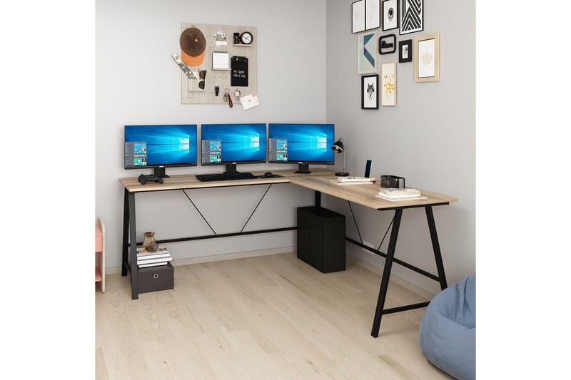 Kirjoituspöytä Nagender 180 cm - Ruskea - Huonekalut - Pöytä & ruokailuryhmä - Työpöytä - Kirjoituspöytä