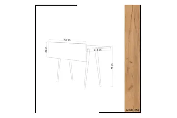 Kirjoituspöytä Naidaj 120 cm - Puu - Huonekalut - Pöytä & ruokailuryhmä - Työpöytä - Kirjoituspöytä