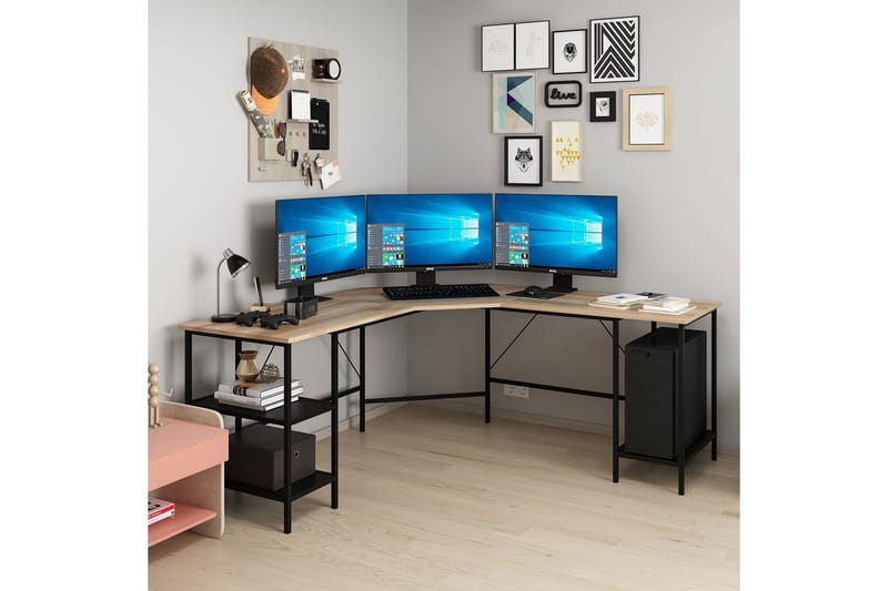 Kirjoituspöytä Naina 180 cm - Ruskea - Huonekalut - Pöytä & ruokailuryhmä - Työpöytä - Kirjoituspöytä