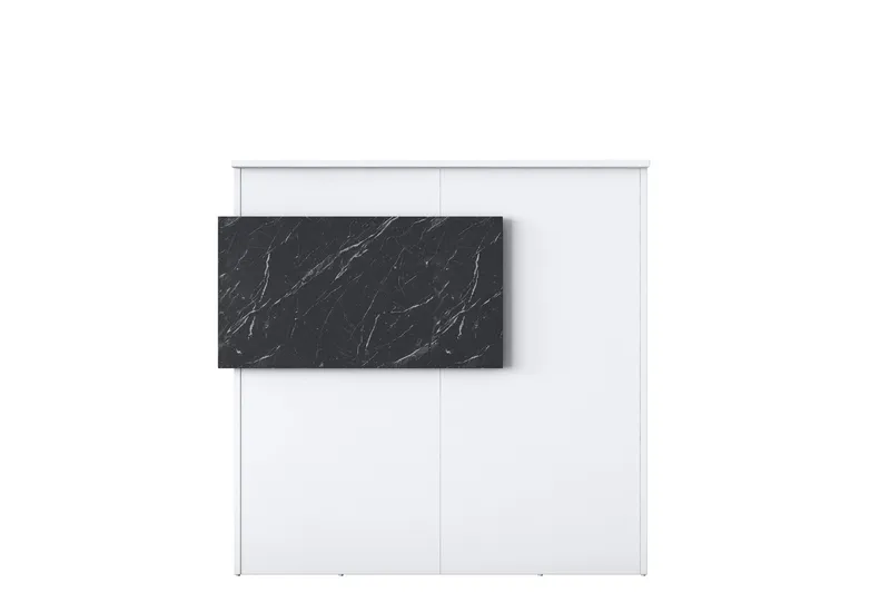 Kirjoituspöytä Naruto 110 cm - Marmori/Valkoinen - Huonekalut - Pöytä & ruokailuryhmä - Työpöytä - Kirjoituspöytä