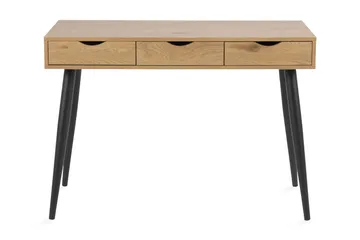 Kirjoituspöytä Neptun 110 cm Säilytyksellä 3 laatikkoa - Beige/Musta - Huonekalut - Pöytä & ruokailuryhmä - Työpöytä - Kirjoituspöytä