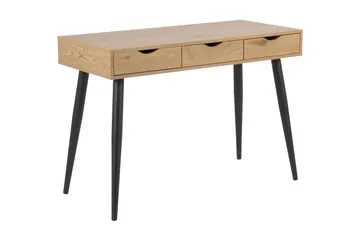Kirjoituspöytä Neptun 110 cm Säilytyksellä 3 laatikkoa - Beige/Musta - Huonekalut - Pöytä & ruokailuryhmä - Työpöytä - Kirjoituspöytä