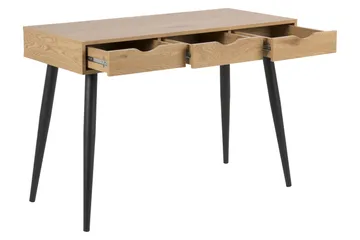 Kirjoituspöytä Neptun 110 cm Säilytyksellä 3 laatikkoa - Beige/Musta - Huonekalut - Pöytä & ruokailuryhmä - Työpöytä - Kirjoituspöytä