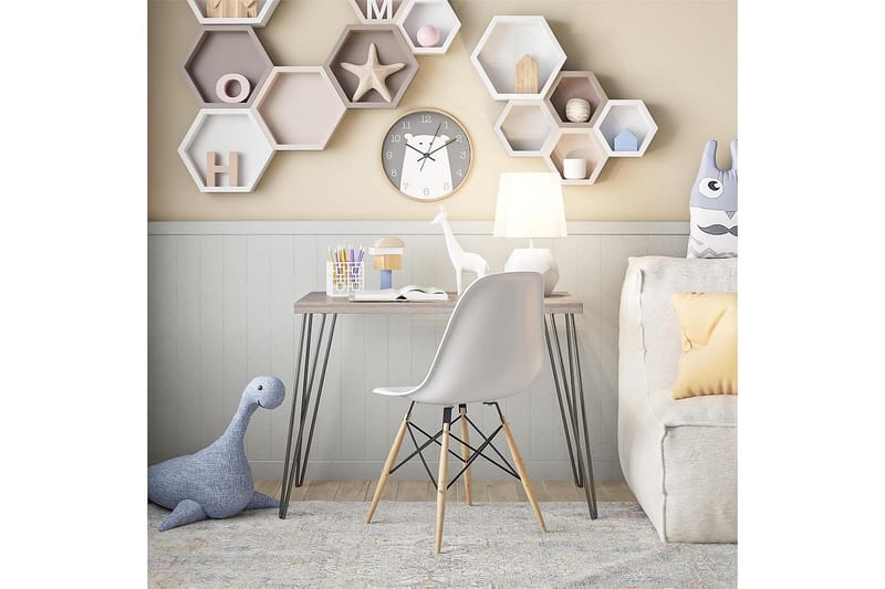 Kirjoituspöytä Owen 102 cm Harmaa/Musta - Dorel Home - Huonekalut - Pöytä & ruokailuryhmä - Työpöytä - Kirjoituspöytä