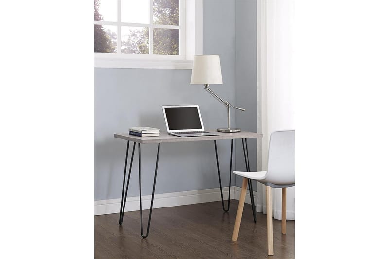 Kirjoituspöytä Owen 102 cm Harmaa/Musta - Dorel Home - Huonekalut - Pöytä & ruokailuryhmä - Työpöytä - Kirjoituspöytä