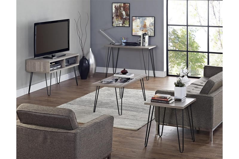 Kirjoituspöytä Owen 102 cm Harmaa/Musta - Dorel Home - Huonekalut - Pöytä & ruokailuryhmä - Työpöytä - Kirjoituspöytä