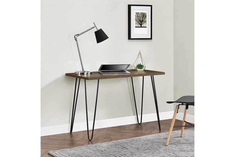 Kirjoituspöytä Owen 102 cm Pähkinänruskea/Musta - Dorel Home - Huonekalut - Pöytä & ruokailuryhmä - Työpöytä - Kirjoituspöytä