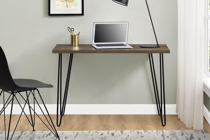 Kirjoituspöytä Owen 102 cm Pähkinänruskea/Musta - Dorel Home - Tietokonepöytä
 - Kirjoituspöytä
