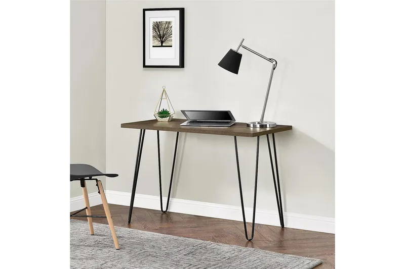 Kirjoituspöytä Owen 102 cm Pähkinänruskea/Musta - Dorel Home - Huonekalut - Pöytä & ruokailuryhmä - Työpöytä - Kirjoituspöytä