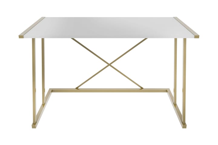 Kirjoituspöytä Oxaca 60x75x114 cm - Kulta/Valkoinen - Kirjoituspöytä - Tietokonepöytä