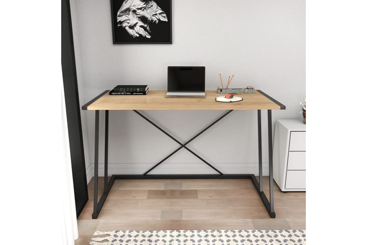 Kirjoituspöytä Oxaca 60x75x114 cm - Musta - Tietokonepöytä
 - Kirjoituspöytä