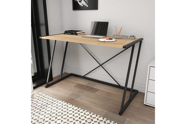 Kirjoituspöytä Oxaca 60x75x114 cm - Musta - Tietokonepöytä
 - Kirjoituspöytä