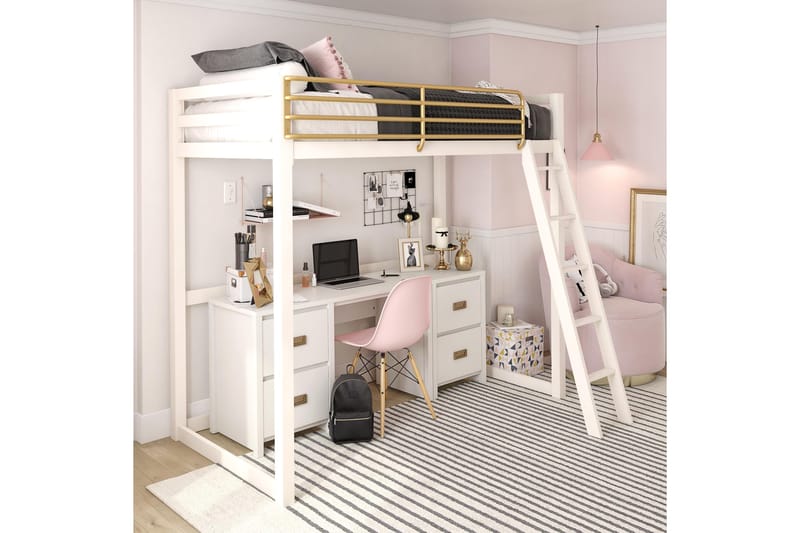 Kirjoituspöytä Quincy 120 cm Valkoinen - Queer Eye - Huonekalut - Pöytä & ruokailuryhmä - Työpöytä - Kirjoituspöytä