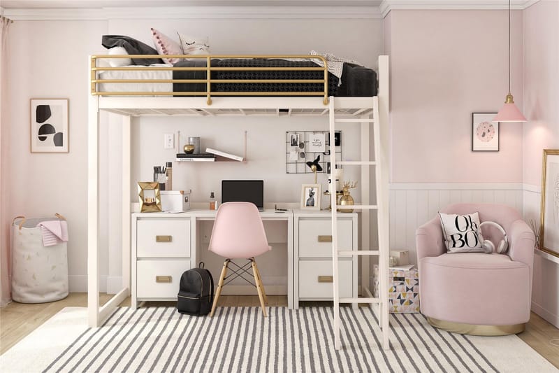 Kirjoituspöytä Quincy 120 cm Valkoinen - Queer Eye - Huonekalut - Pöytä & ruokailuryhmä - Työpöytä - Kirjoituspöytä