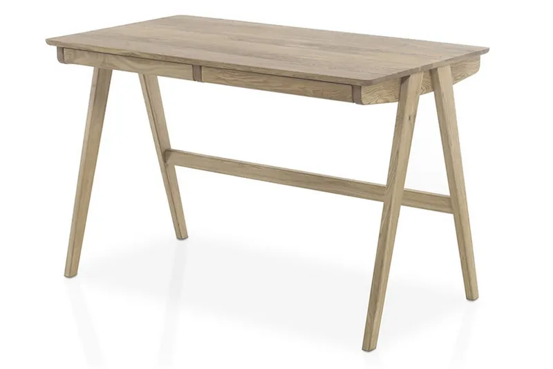 Kirjoituspöytä Rabon 120 cm Säilytyksellä 2 laatikkoa - Massiivitammi - Huonekalut - Pöytä & ruokailuryhmä - Työpöytä - Kirjoituspöytä