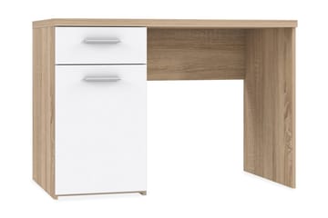 Kirjoituspöytä Schappach 110 cm Säilytys Laatikko+kaappi - Ruskea/Valkoinen - Huonekalut - Pöytä & ruokailuryhmä - Työpöytä - Kirjoituspöytä