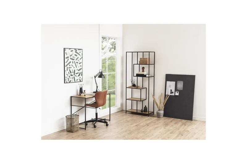 Kirjoituspöytä Seaford 100x45x75 cm Tammi/Musta, undefined