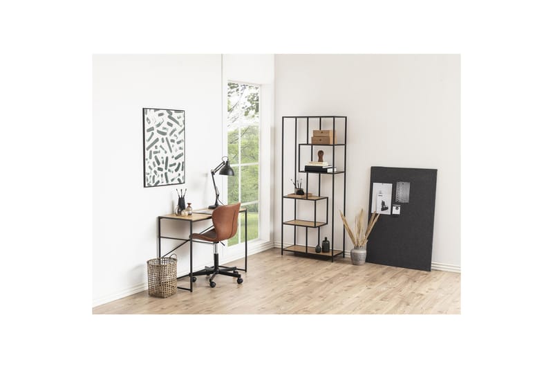 Kirjoituspöytä Seaford 100x45x75 cm Tammi/Musta, undefined