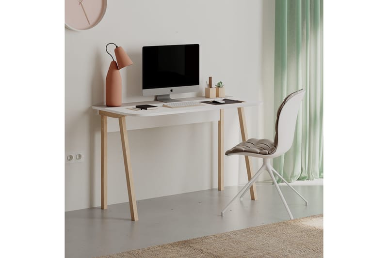 Kirjoituspöytä Shett 120x75x120 cm - Vaaleanruskea - Huonekalut - Pöytä & ruokailuryhmä - Työpöytä
 - Kirjoituspöytä