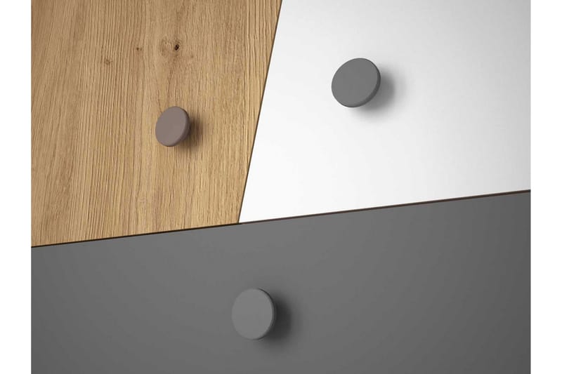 Kirjoituspöytä Staton 120 cm - Luonnonväri/Valkoinen/Harmaa - Huonekalut - Pöytä & ruokailuryhmä - Työpöytä - Tietokonepöytä