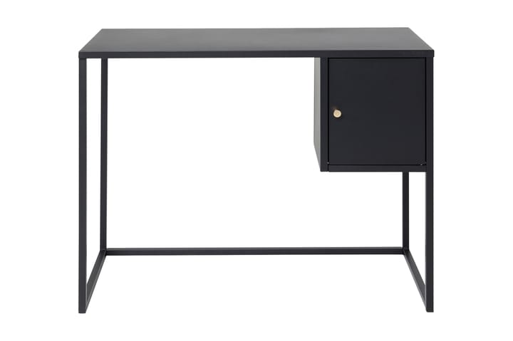 Kirjoituspöytä Tamarie 95 cm Säilytyksellä kaappi - Musta - Kirjoituspöytä - Tietokonepöytä