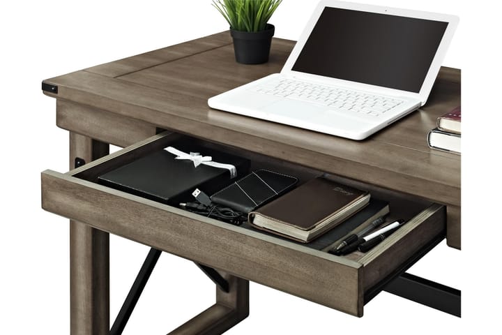 Kirjoituspöytä Tamlin 121 cm Harmaa - Novogratz - Tietokonepöytä
 - Kirjoituspöytä