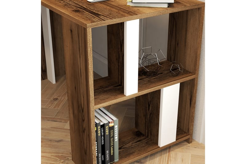 Kirjoituspöytä Tibani 120 cm Säilytyksellä Hylly - Ruskea/Valkoinen - Huonekalut - Pöytä & ruokailuryhmä - Työpöytä - Kirjoituspöytä