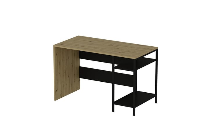 Kirjoituspöytä Tiran 56 cm - Tammi/Musta - Tietokonepöytä
 - Kirjoituspöytä