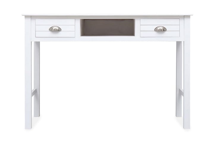 Kirjoituspöytä valkoinen 110x45x76 cm puinen - Valkoinen - Tietokonepöytä
 - Kirjoituspöytä