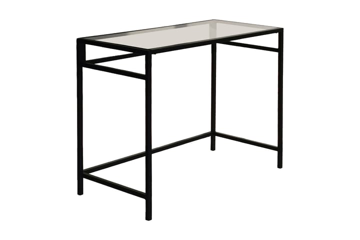 Kirjoituspöytä Vallsbo 100 cm - Lasi/Musta - Kirjoituspöytä - Tietokonepöytä