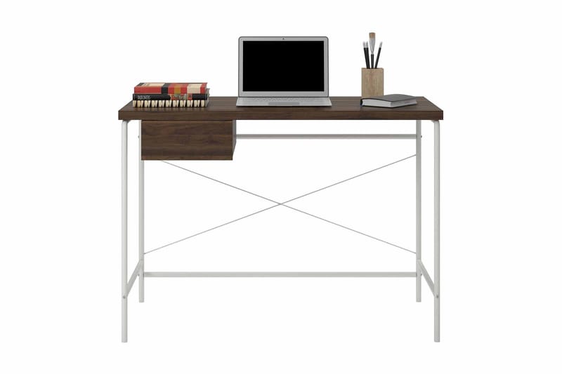 Kirjoituspöytä Webster 107 cm Säilytys Laatikko Pähkinänrusk - Novogratz - Huonekalut - Pöytä & ruokailuryhmä - Työpöytä - Kirjoituspöytä