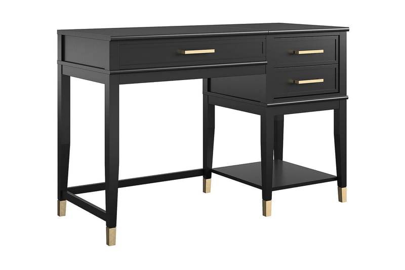 Kirjoituspöytä Westerleigh 116 cm Korkeussääd 3 laatik Musta - CosmoLiving - Huonekalut - Pöytä & ruokailuryhmä - Työpöytä
 - Kirjoituspöytä