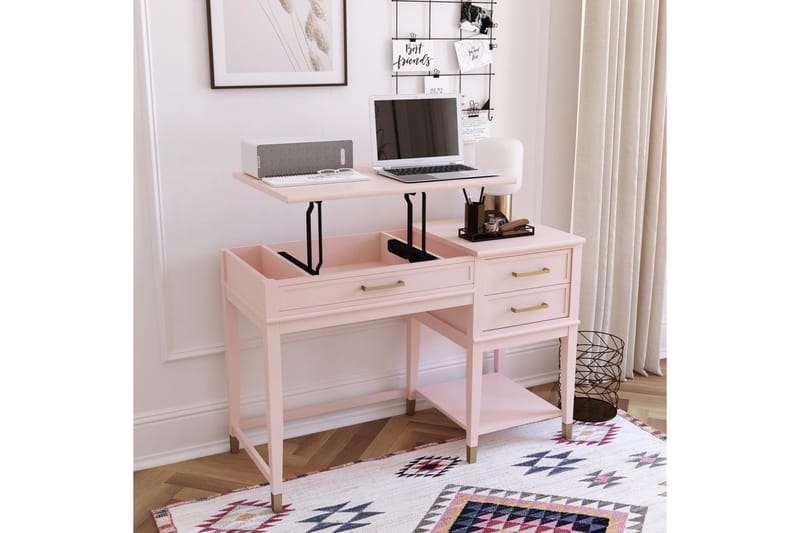 Kirjoituspöytä Westerleigh - Roosa - Huonekalut - Pöytä & ruokailuryhmä - Työpöytä - Kirjoituspöytä