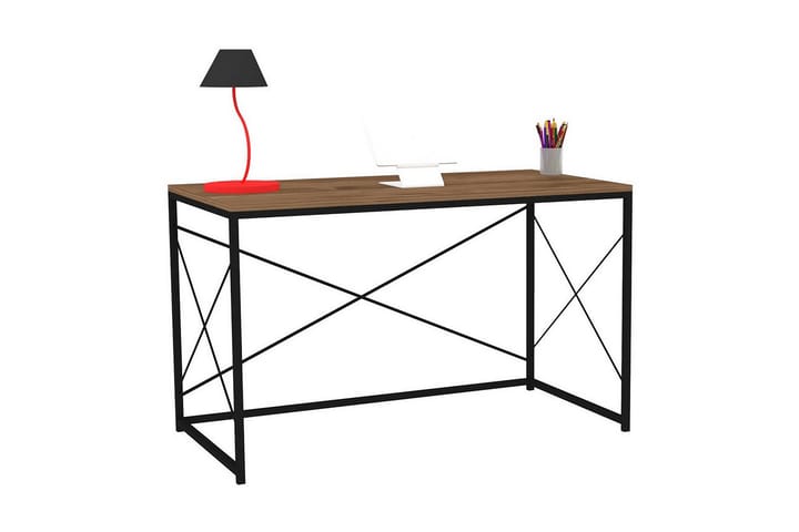 Kirjoituspöytä Workum 121x72x121 cm - Ruskea - Tietokonepöytä
 - Kirjoituspöytä