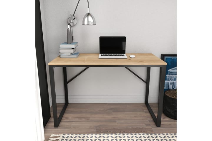 Kirjoituspöytä Wraphis 60x74x120 cm - Musta - Tietokonepöytä
 - Kirjoituspöytä