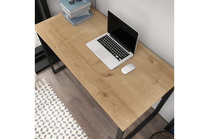 Kirjoituspöytä Wraphis 60x74x120 cm - Musta - Tietokonepöytä
 - Kirjoituspöytä